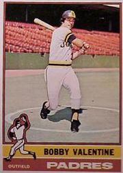 1976 Topps Baseball Cards      366     Bobby Valentine